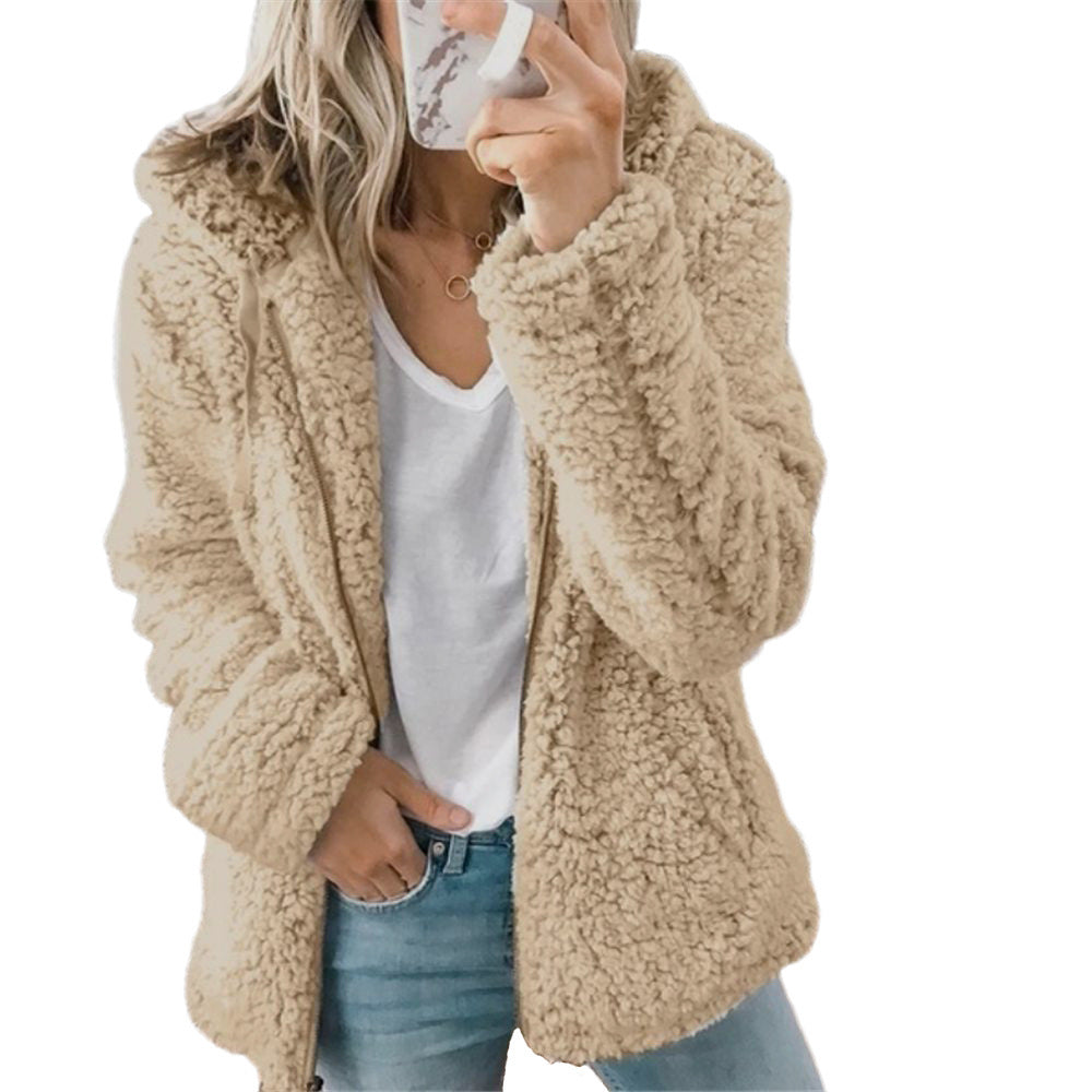 đ„ULTIMO GIORNO 50% DI SCONTOđ„ Cappotto di Lana con Cappuccio da Donna