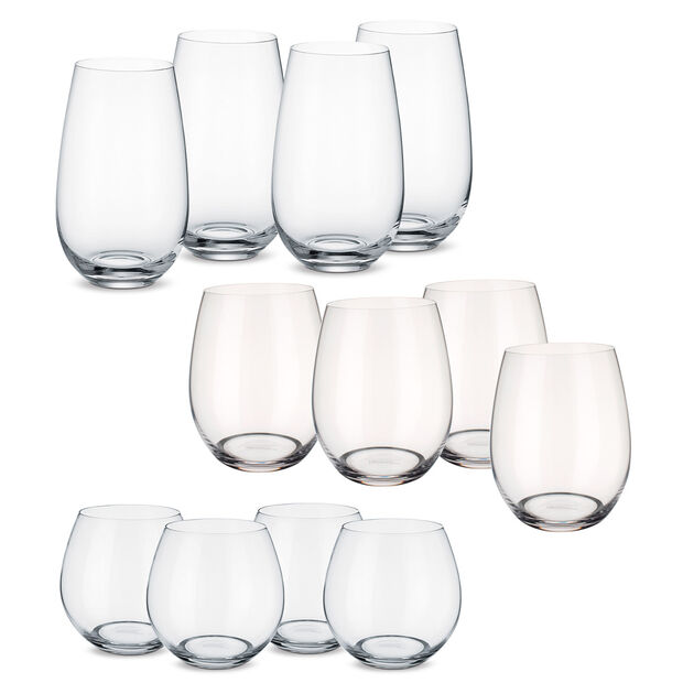 Piatto principale - 12 calici da vino senza stelo USA