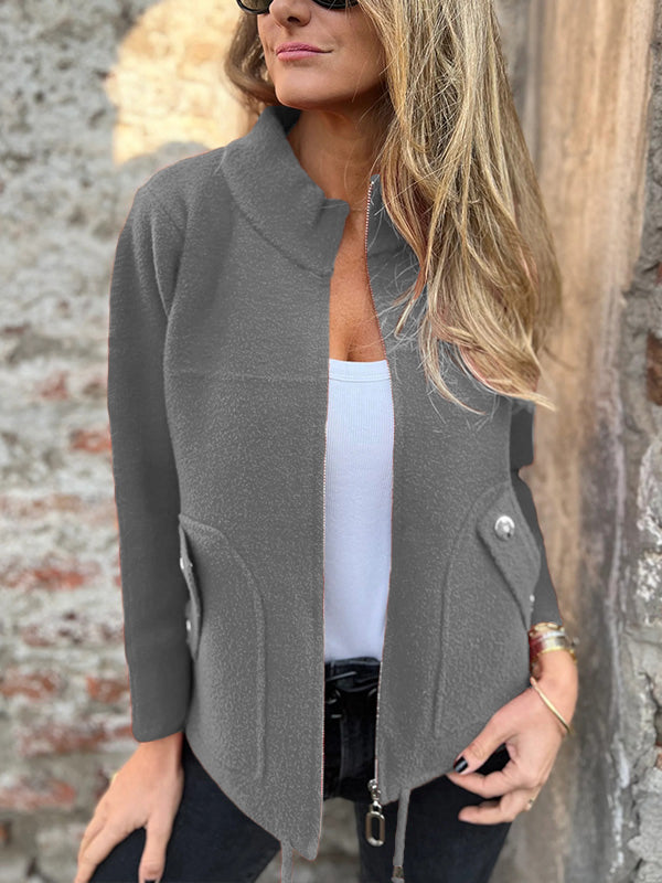 SCONTO FINALE🔥 Giacca Casual con Cerniera e Coulisse