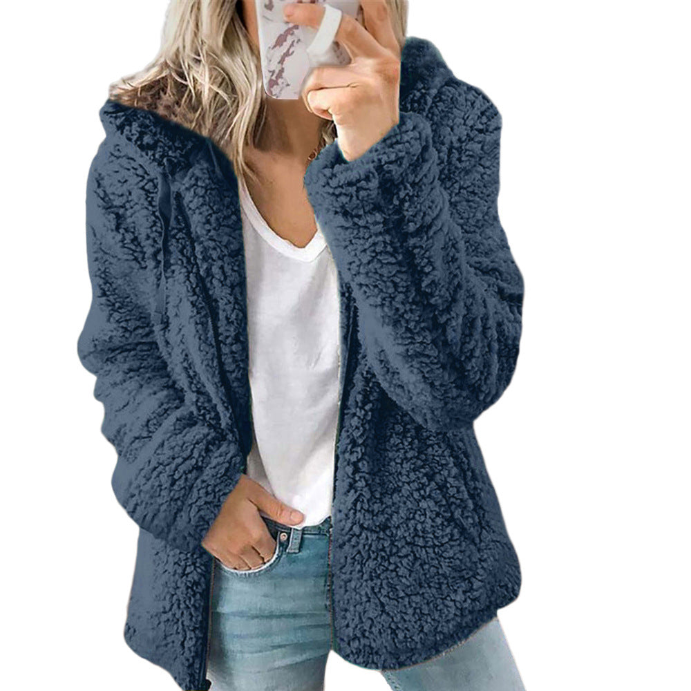 🔥ULTIMO GIORNO 50% DI SCONTO🔥 Cappotto di Lana con Cappuccio da Donna