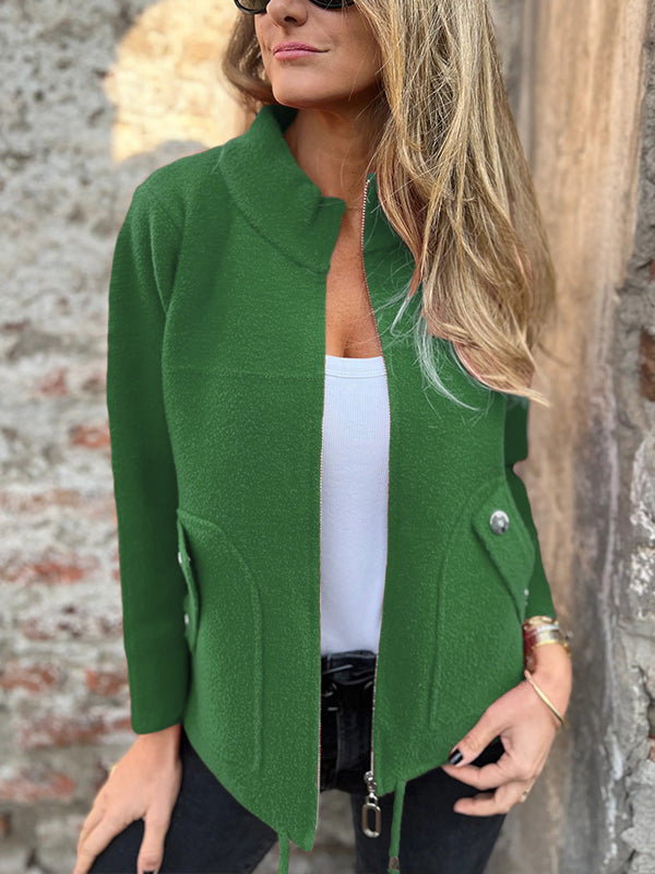 SCONTO FINALE🔥 Giacca Casual con Cerniera e Coulisse