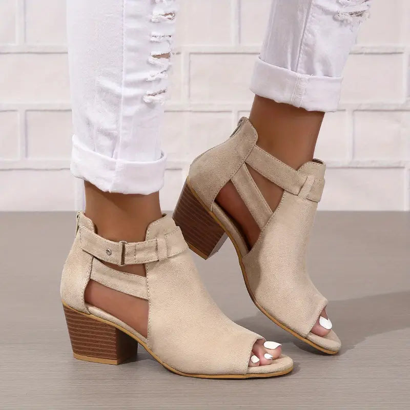 🔥 Promozione Ultimo Giorno Sconto del 50% - Scarpe Ortopediche in Pelle con Tacco Alto da Donna Nuove 2024