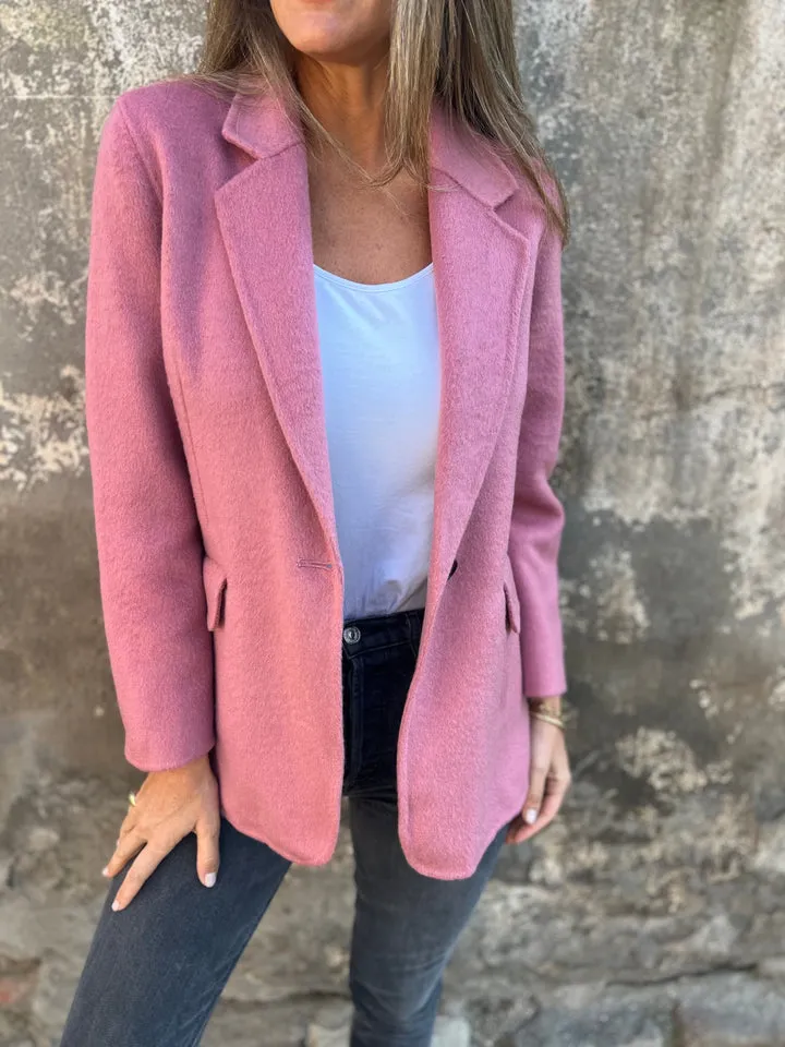 🔥NOVITÀ- 48% DI SCONTO- Giacca casual da donna in cotone con revers e maniche lunghe