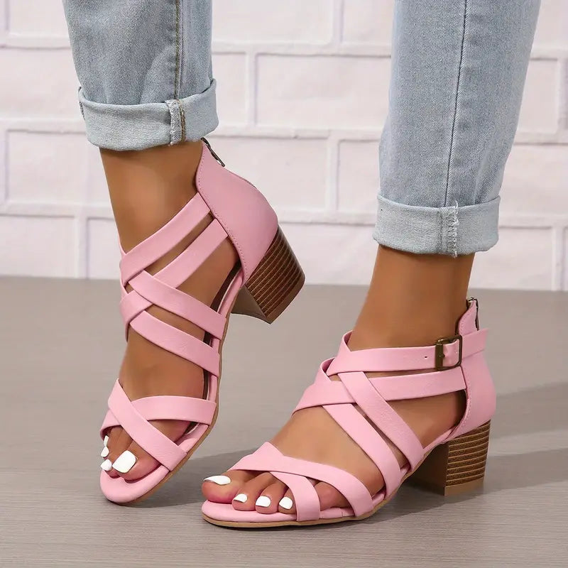 🔥Ultimo Giorno Promozione Sconto 50% - Sandali Ortopedici da Donna Retrò con Tacco Alto