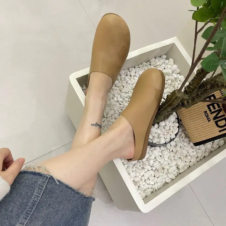 LetcloTM Pantofole in pelle italiana da donna / Scarpe ortopediche