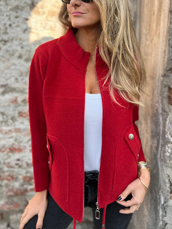 SCONTO FINALE🔥 Giacca Casual con Cerniera e Coulisse