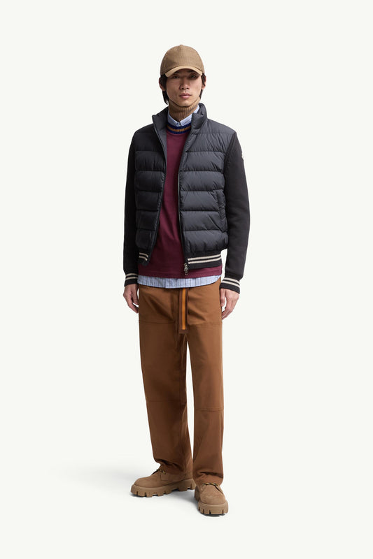 Padded Cotton Cardigan