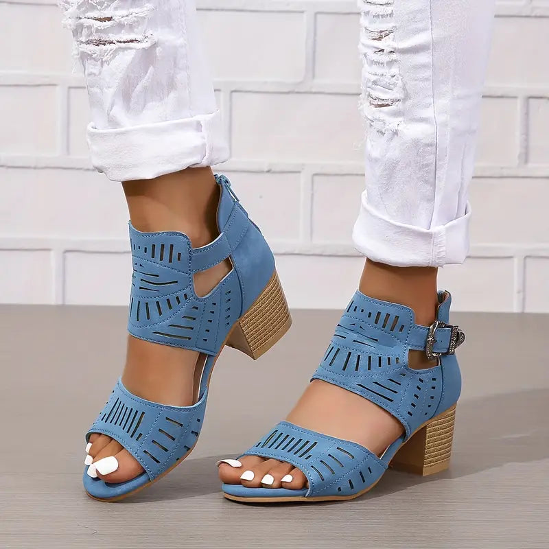 🔥 Ultimo Giorno Promozione 50% DI SCONTO - Scarpe Ortopediche in Pelle con Tacco Alto da Donna Nuove 2024