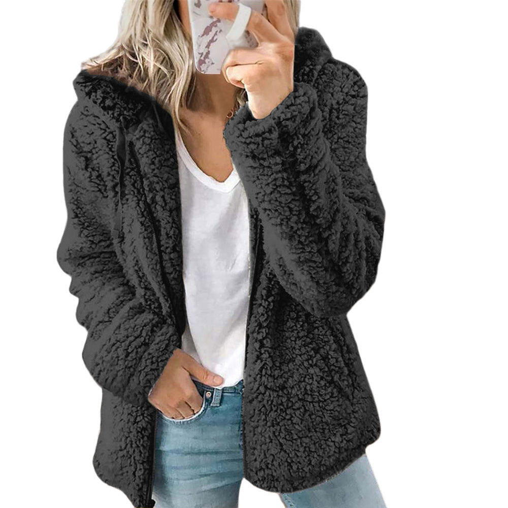 🔥ULTIMO GIORNO 50% DI SCONTO🔥 Cappotto di Lana con Cappuccio da Donna