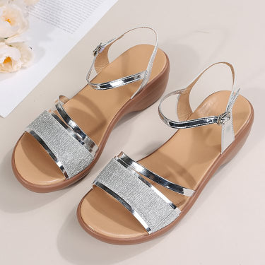 🔥ULTIMO GIORNO SCONTO 50%🔥NUOVI SANDALI ORTOPEDICI DA DONNA CON ZEPPA E PUNTA APERTA 2024