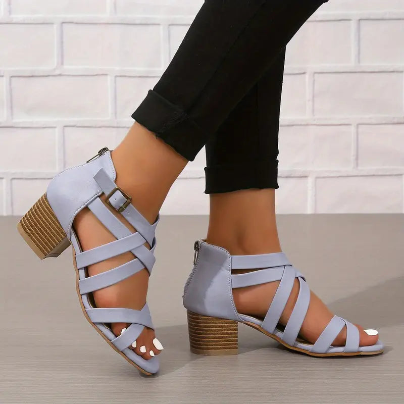 🔥Ultimo Giorno Promozione Sconto 50% - Sandali Ortopedici da Donna Retrò con Tacco Alto