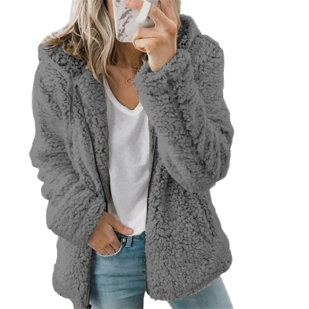🔥ULTIMO GIORNO 50% DI SCONTO🔥 Cappotto di Lana con Cappuccio da Donna